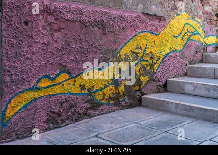 Venezianische Wall Art Stockfoto