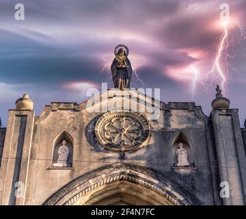 Santa Stadt in der Provinz Villa Clara, Kuba- Jahr 2017 Stockfoto