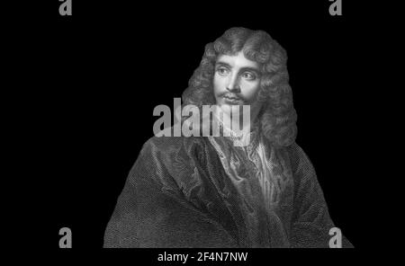 Moliere oder Jean-Baptiste Poquelin, 1622-1673, französischer Schauspieler, Theaterregisseur und Dramatiker Stockfoto