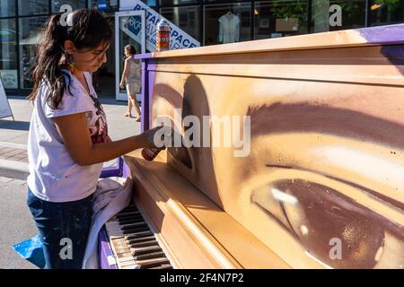 Toronto, Dundas Street West Festival, Kanada-3. Juni 2017 Stockfoto