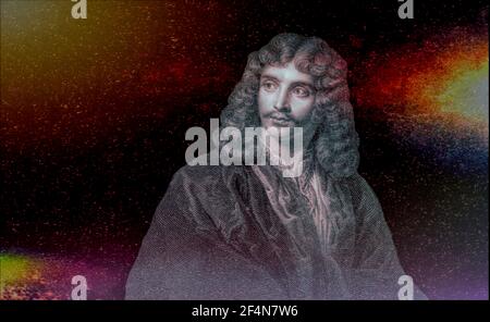 Moliere oder Jean-Baptiste Poquelin, 1622-1673, französischer Schauspieler, Theaterregisseur und Dramatiker Stockfoto