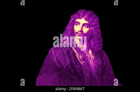Moliere oder Jean-Baptiste Poquelin, 1622-1673, französischer Schauspieler, Theaterregisseur und Dramatiker Stockfoto
