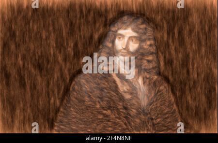 Moliere oder Jean-Baptiste Poquelin, 1622-1673, französischer Schauspieler, Theaterregisseur und Dramatiker Stockfoto