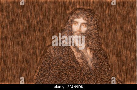 Moliere oder Jean-Baptiste Poquelin, 1622-1673, französischer Schauspieler, Theaterregisseur und Dramatiker Stockfoto