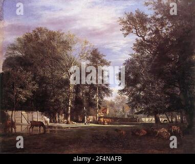 Adriaen van de Velde - Bauernhof 1666 Stockfoto