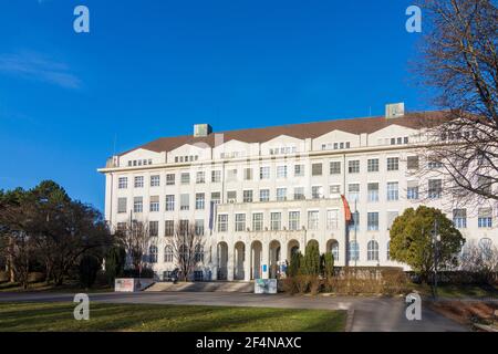 Wien, Wien: Ehemalige Hochschule für Welthandel, heute Universität Wien - Institut für Klassische Archäologie (University o Stockfoto