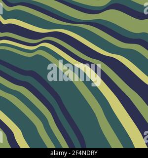 Abstraktes Wellenmuster. Farblich gestreifter Hintergrund. Vektorgrafik. Stock Vektor
