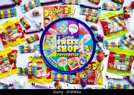 Swizzels Sweet Shop Favoriten Stockfoto