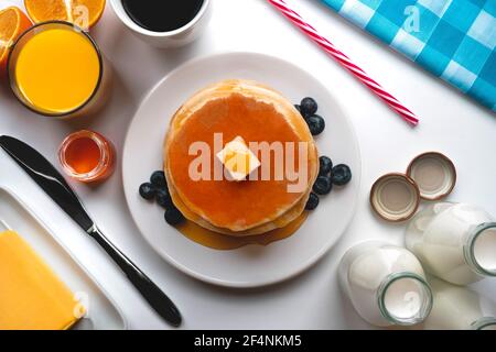 Professionelle Food-Fotografie, Tischansicht Layout, perfekt für Ihre Website, Zeitschrift, Food-Blog oder alles, was Sie denken können, es für zu benötigen. Stockfoto