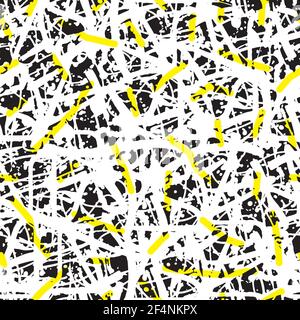 Vektor Graffiti nahtlose Muster mit abstrakten Tags, Buchstaben ohne Bedeutung. Mode Hand Zeichnung Textur, Street Art Retro-Stil, Old School Design Stock Vektor