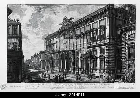 Giovanni Battista Piranesi - Blick Auf Farnese Palace Stockfoto