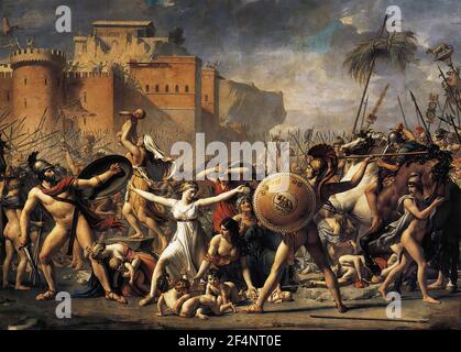 Jacques-Louis David - Intervention Sabine Frauen 1799 Stockfoto