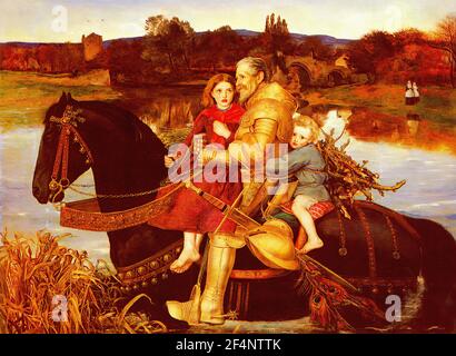 John Everett Millais - Traum Vergangenheit Sir Isumbras Ford 1857 Stockfoto