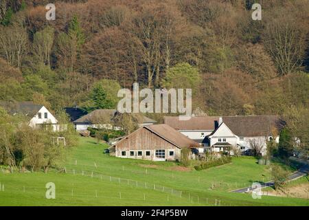 Häuser in Wermelskirchen Stockfoto