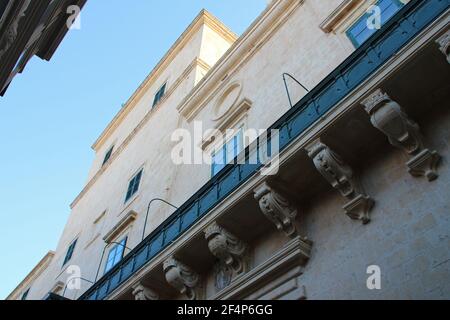 Großer Meisterpalast in valletta auf malta Stockfoto