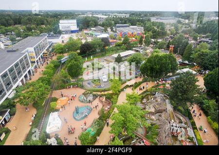 LEGO Steine Elefanten in Mini Land Area im Legoland Billund Resort eröffnet 1968 in Billund, Dänemark. August 7th 2013, ist die größte Touristenattraktion Stockfoto