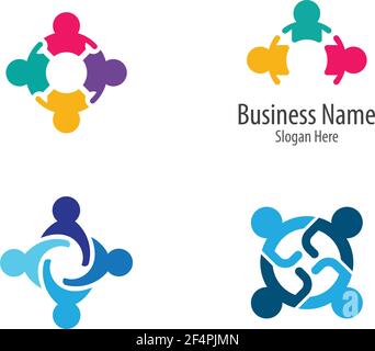 Business Teamwork Logo Vorlage Vektor Icon Design Stock Vektor