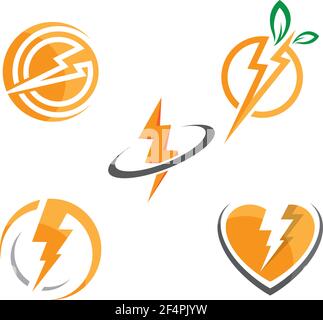 Lightning-Logo-Bilder Stock Vektor