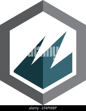 Berg Vektor Symbol Illustration Design Stock Vektor
