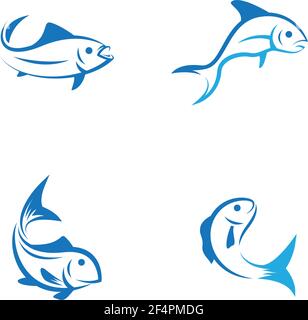 Bilder des Fish-Logos Stock Vektor