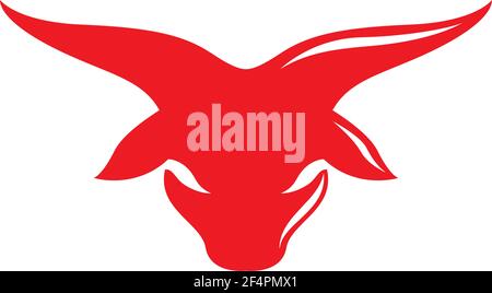 Bull-Head-Logo-Bilder Stock Vektor