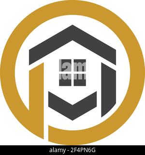 Bilder des Hauslogos Stock Vektor