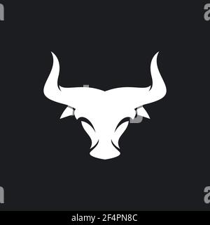 Bull-Head-Logo-Bilder Stock Vektor
