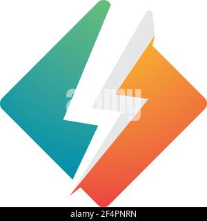 Lightning-Logo-Bilder Stock Vektor