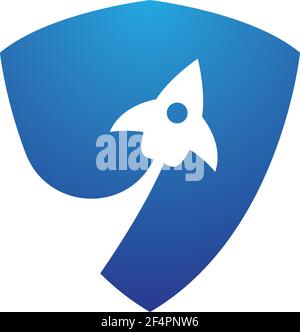 Abschirmgradient-Logo-Bilder Stock Vektor