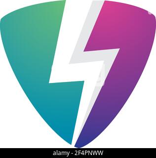 Power Secure Logo-Bilder Stock Vektor