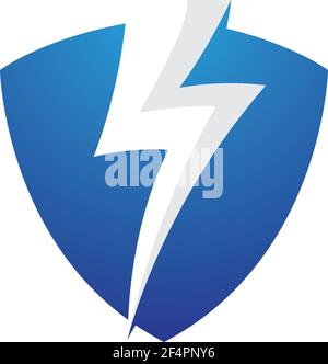 Power Secure Logo-Bilder Stock Vektor