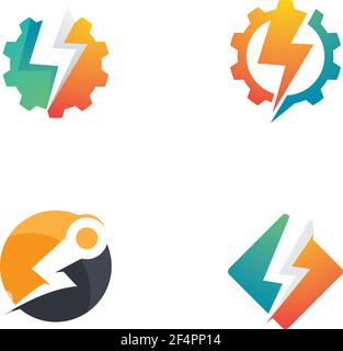 Lightning-Logo-Bilder Stock Vektor