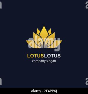 Lotus Logo Vorlage Vektor Symbol Design Stock Vektor