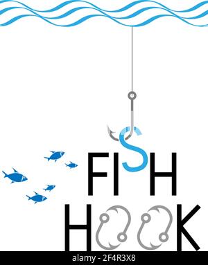 Angelhaken Symbol Set Vektor Illustration Stock Vektor