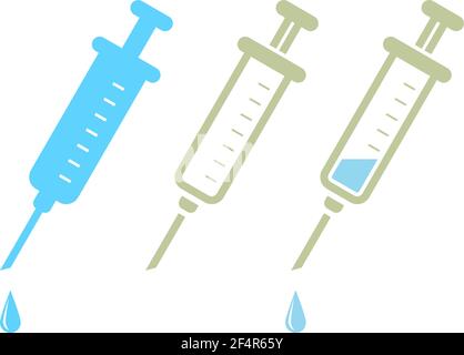 Spritze Symbol Vektor Illustration Stock Vektor