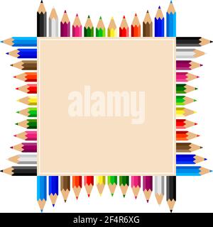 Farbschablonen Set Vektor Illustration Stock Vektor
