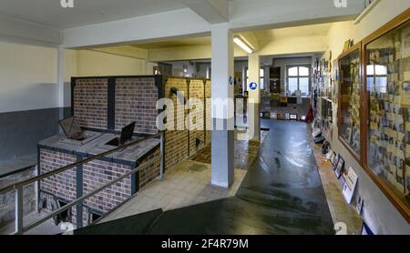 mauthausen, österreich, 26. märz 2019, KZ-Gedenkstätte mauthausen, KZ, Im Inneren des Krematoriums Stockfoto