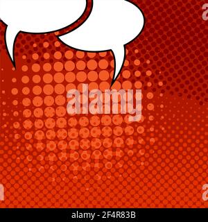Comic Speech Bubble Pop Art Style Vektor Illustration Stock Vektor