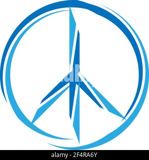 Peace Icon Set Vektor Illustration Stock Vektor