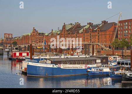 Geographie / Reisen, Deutschland, Hamburg, Hamburger Altstadt, Schiffe im Binnenhafen, Hansestadt Hambu, Additional-Rights-Clearance-Info-not-available Stockfoto