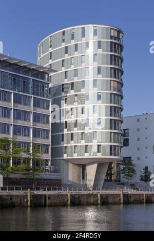 Geographie / Reisen, Deutschland, Hamburg, Oval am Kaiserkai in der HafenCity, Hansestadt Hamburg, Nort, Additional-Rights-Clearance-Info-not-available Stockfoto