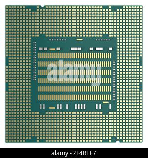 3D Rendering-Chipsatz für die Halbleiterfertigung Stockfoto