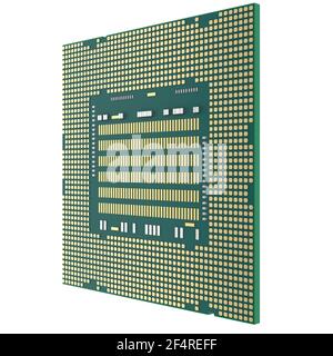 3D Rendering-Chipsatz für die Halbleiterfertigung Stockfoto
