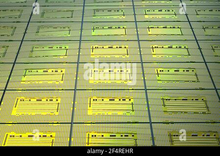 3D Rendering-Chipsatz für die Halbleiterfertigung Stockfoto