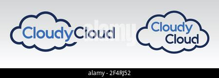 Cloud Logo Sky Technology-Symbol Stock Vektor