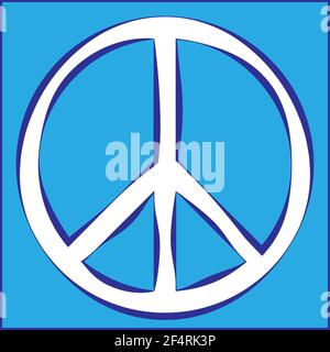 Peace Icon Set Vektor Illustration Stock Vektor