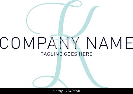 Edel modern anspruchsvoll Bold Letter K Logo Stock Vektor