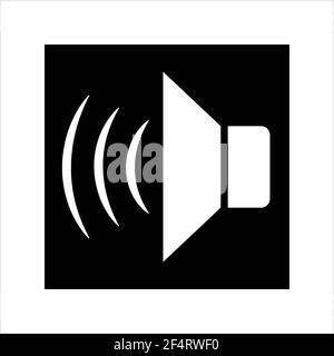 Lautsprechersymbol, Speaker Vector Art Illustration Stock Vektor