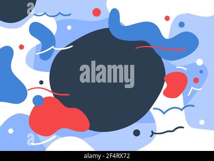 Farbe Splash abstrakt Cartoon Hintergrund oder Kinder Spielplatz Banner Design-Element. Stock Vektor