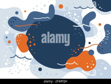 Farbe Splash abstrakt Cartoon Hintergrund oder Kinder Spielplatz Banner Design-Element. Stock Vektor